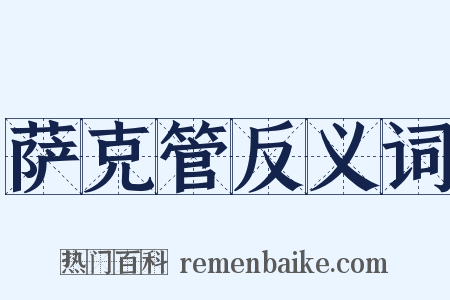 萨克管反义词是什么意思的图片